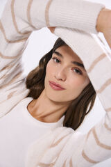 Springfield Cárdigan largo abierto café