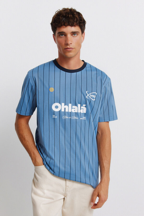 Springfield Playera de f&uacute;tbol Ohlal&aacute; azul