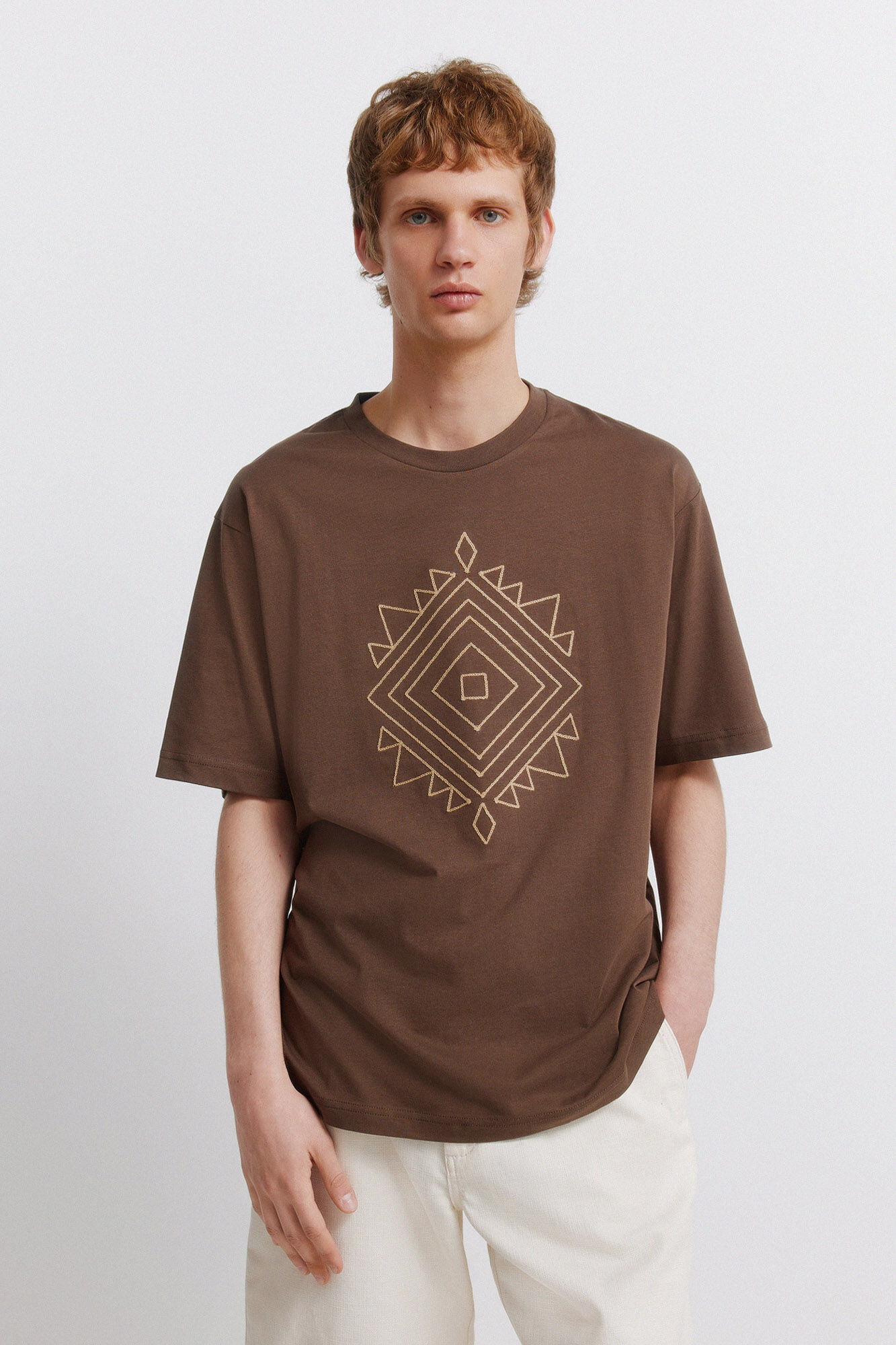Springfield Playera bordado &eacute;tnico