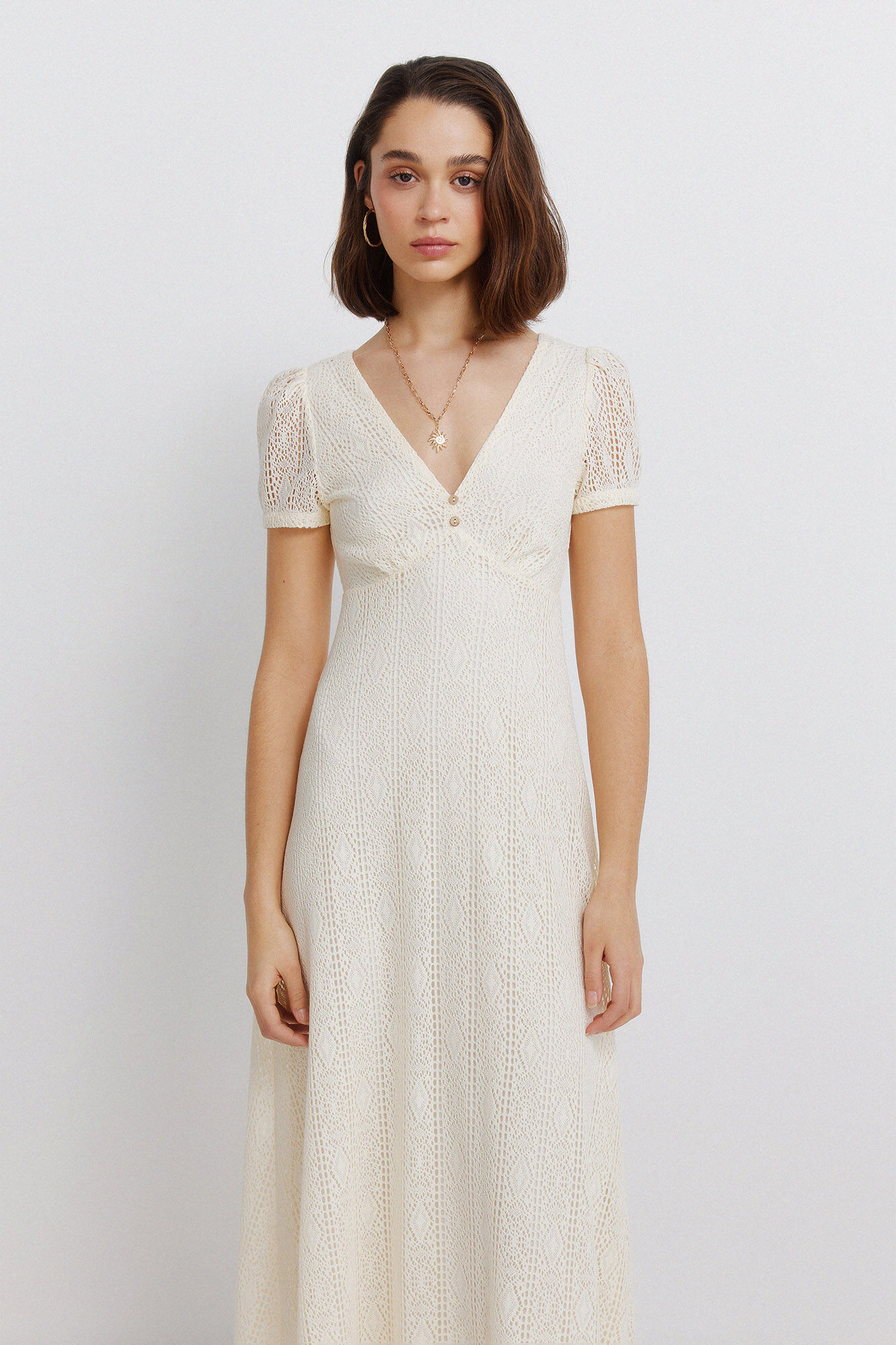 Springfield Vestido midi de crochet