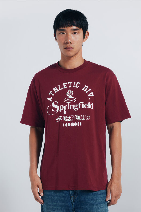 Springfield Camiseta Springfield Athletic. Div rojo