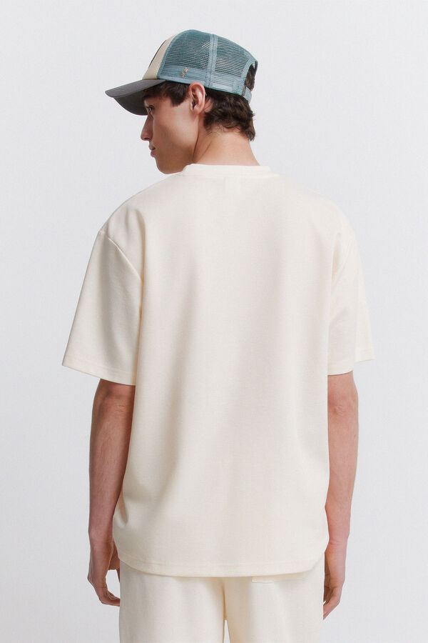 Springfield Playera de tela waffle blanco