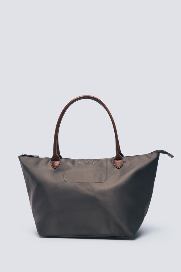 Springfield Bolsa shopper de nailon kaki