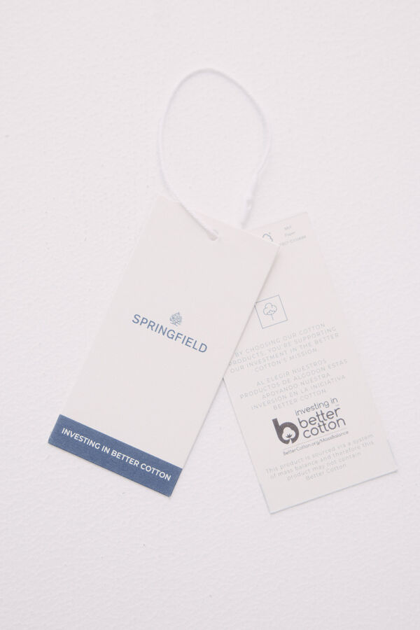 Springfield Bermuda lino slim fit azul