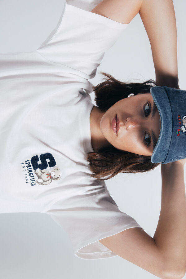 Springfield Playera gr&aacute;fica blanco