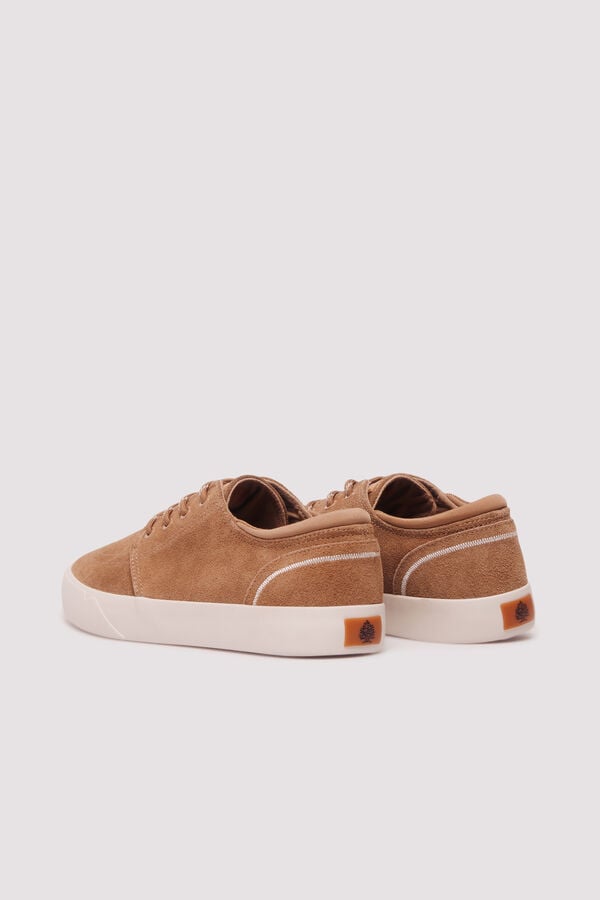 Springfield Sneaker casuales de piel beige