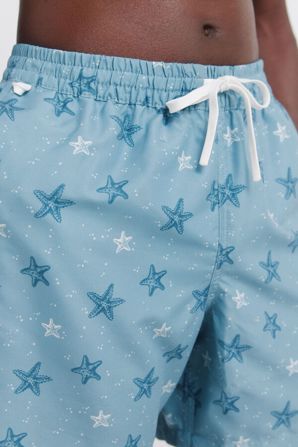 Springfield Traje de ba&ntilde;o estampado de estrellas azul