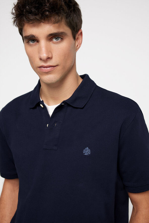 Springfield Polo piqué básico regular fit navy