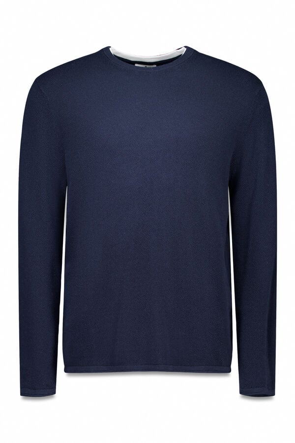 Springfield Suéter estructura azul