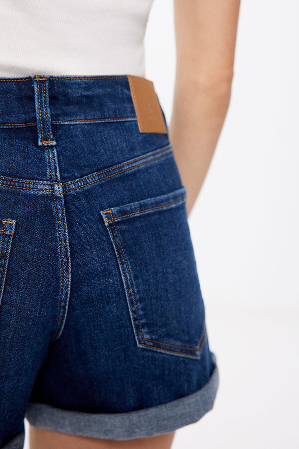 Springfield Short jean básico azul medio