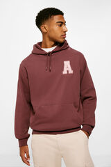 Springfield Sudadera capucha varsity floral púrpura