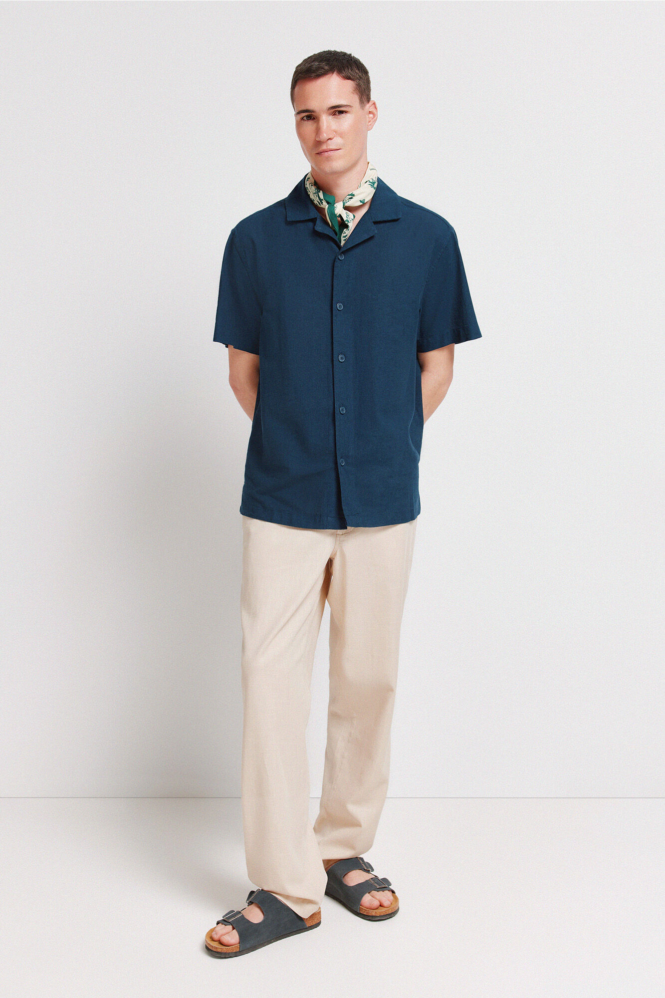 Springfield Camisa manga corta de lino