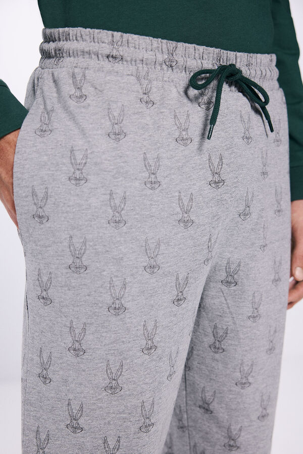Springfield Pijama largo Looney Tunes verde