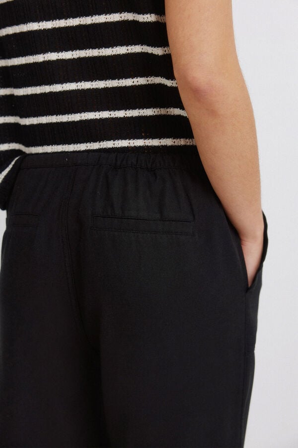 Springfield Pantalones jogger negro