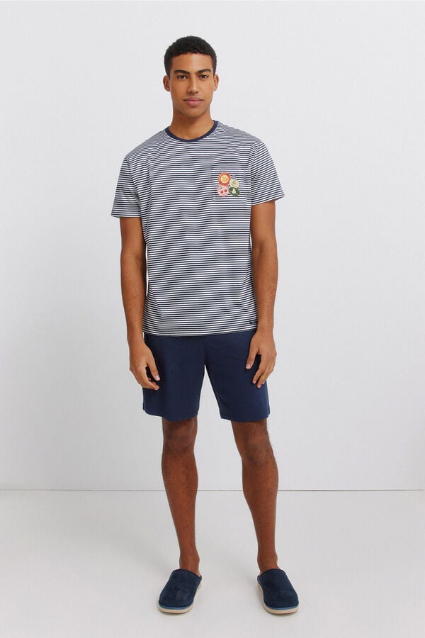 Springfield Pijama corta Garfield azulado