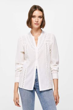 Springfield Blusa Laces beige