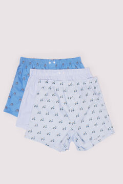 Springfield Pack 3 boxers Italia azul