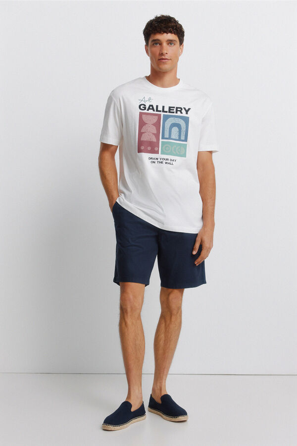 Springfield Playera art gallery blanco