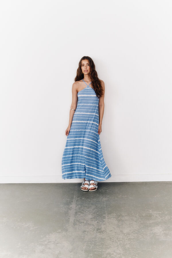 Springfield Vestido Sorbette  azul indigo