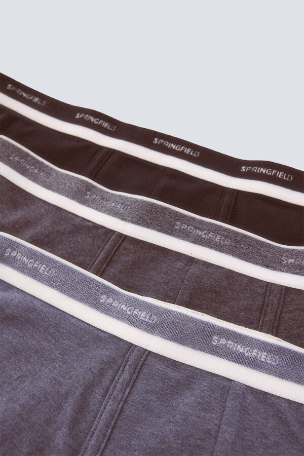 Springfield Pack 3 boxers b&aacute;sicos azul