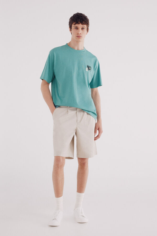 Springfield Camiseta dragón verde