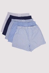 Springfield Pack de 5 calzones popelín estampados marino