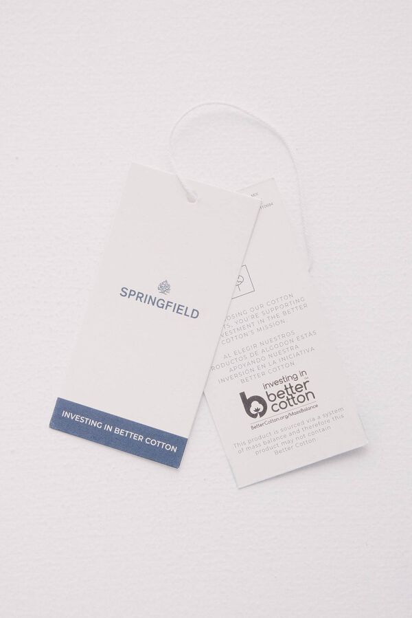 Springfield Bermuda lino slim fit café