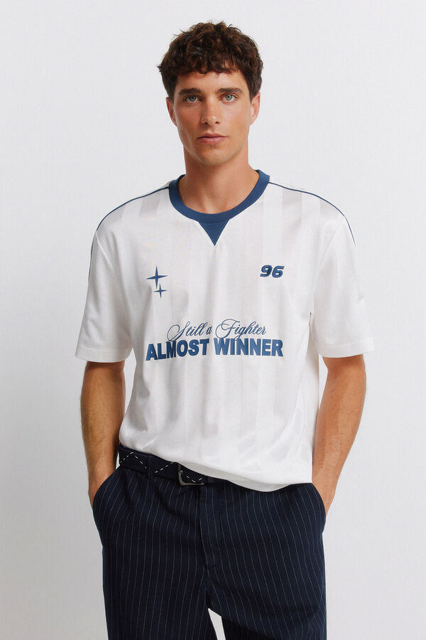 Springfield Playera de f&uacute;tbol almost blanco