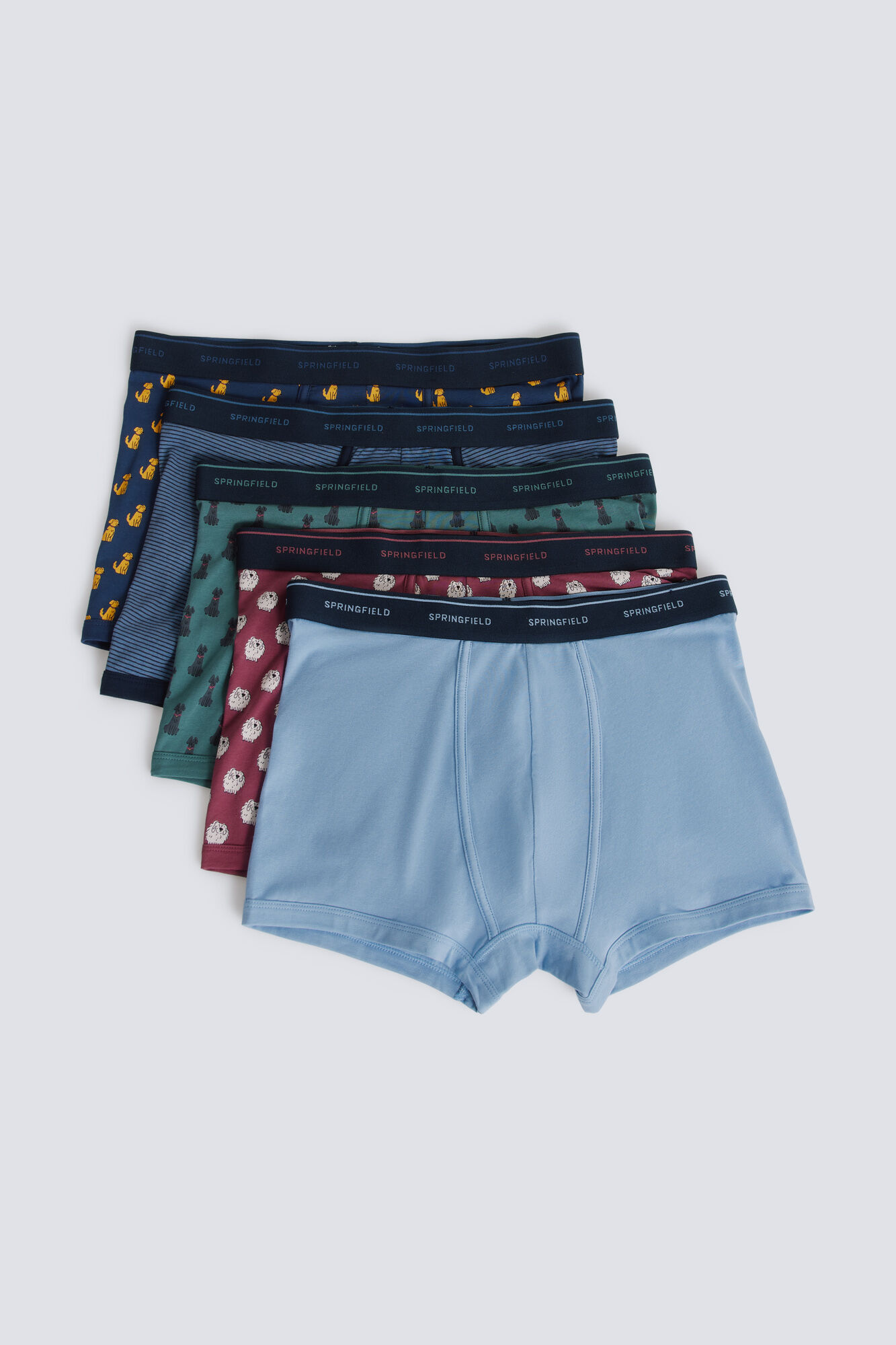Springfield Pack de 3 boxers estampados de algod&oacute;n