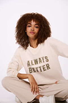Springfield Sudadera "Slow sundays" beige
