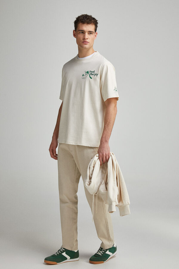 Springfield Playera Goofy yeah you can blanco
