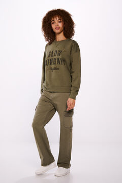 Springfield Sudadera "Slow sundays" verde