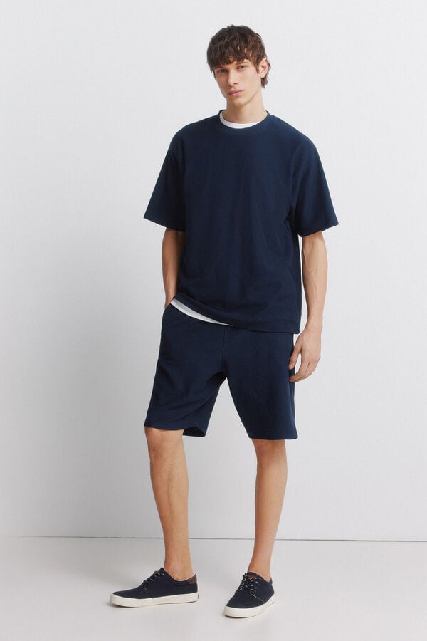 Springfield Bermudas de felpa azulado