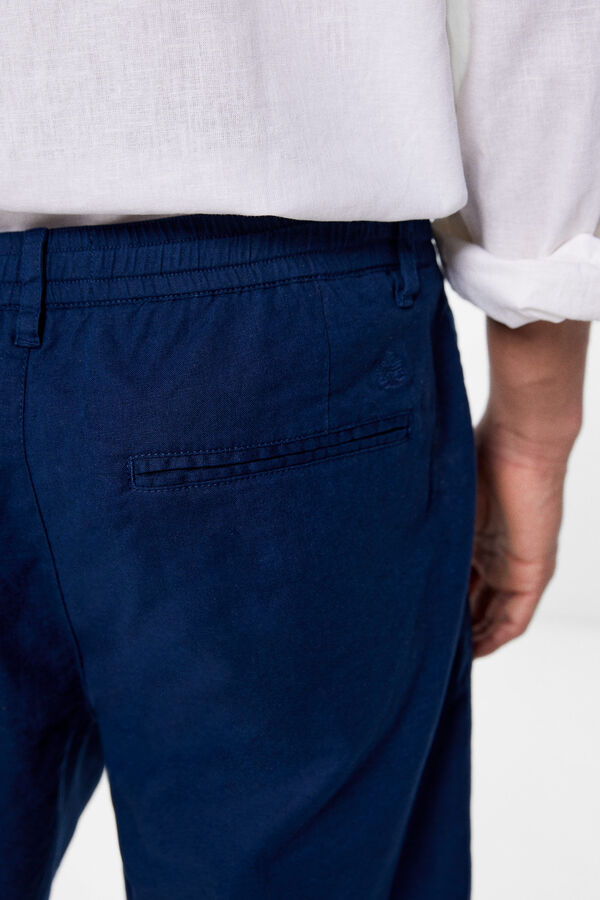 Springfield Bermuda lino azul