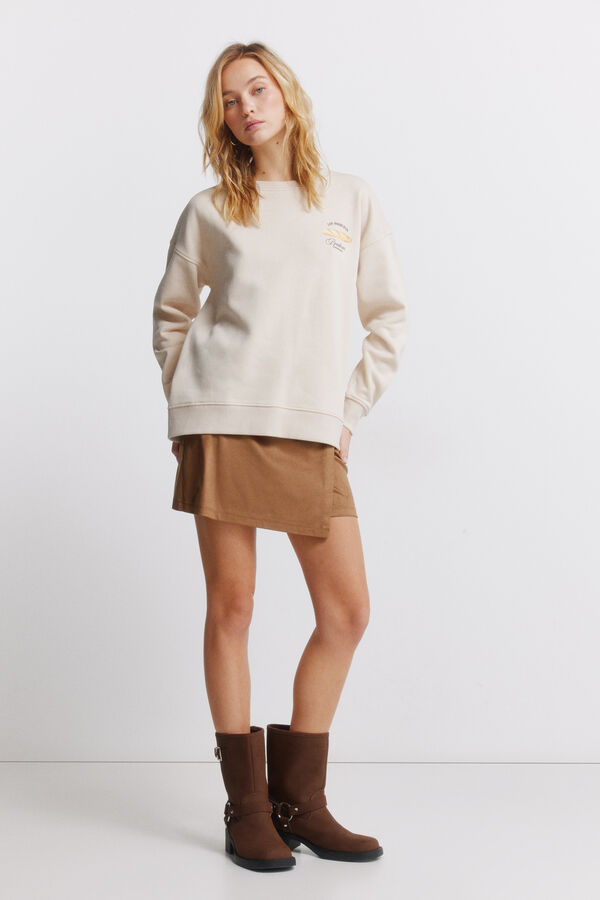 Springfield Sudadera Caf&eacute; boheme beige