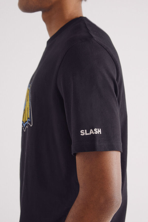 Springfield Playera Slash Bat negro