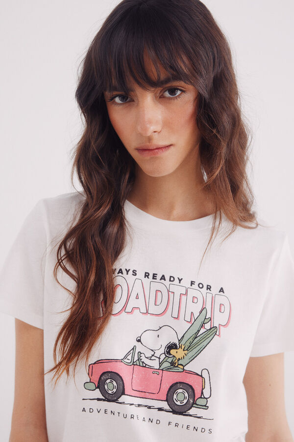 Springfield Playera Snoopy "Roadtrip" estampado