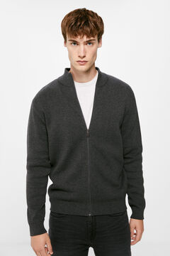 Springfield Suéter milano cierre gris oscuro