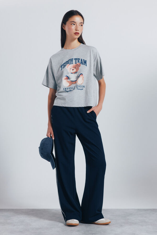 Springfield Playera "Teddy team" gris