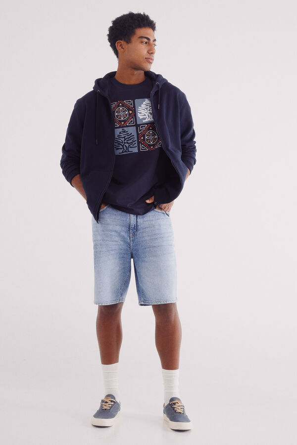 Springfield Playera árbol étnica azul