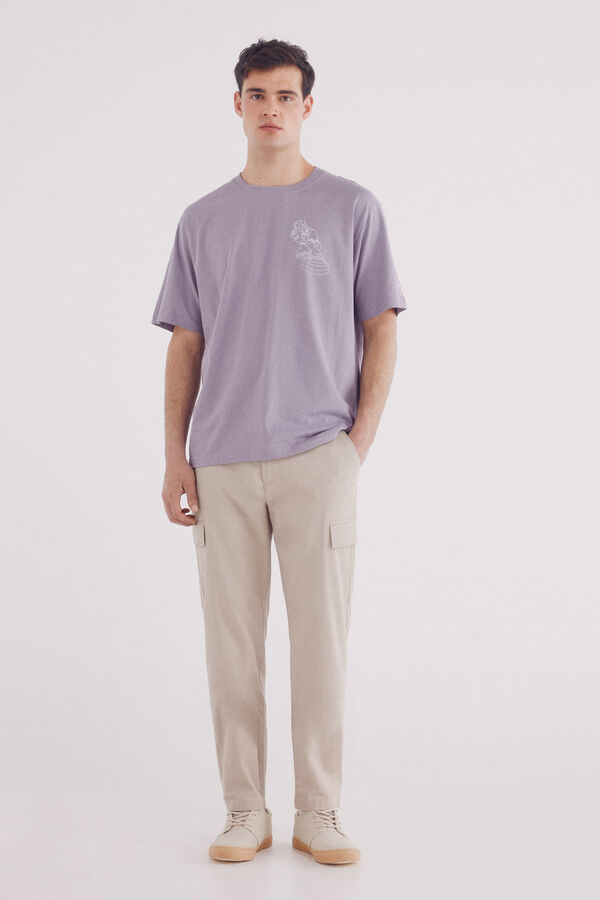 Springfield Playera Donald On Focus morado/lila