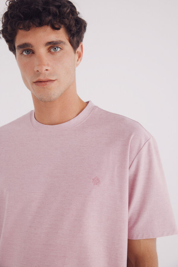 Springfield Playera piqué oxford fucsia