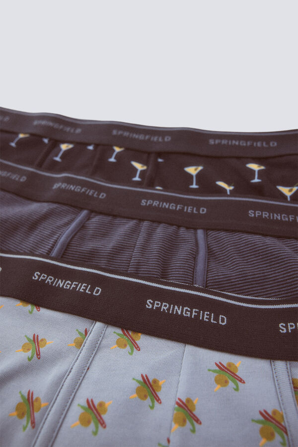 Springfield Pack 3 boxers martini & gilda azul