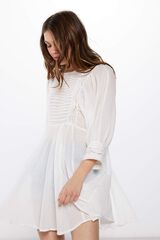 High Spirits Vestido Bambula  blanco
