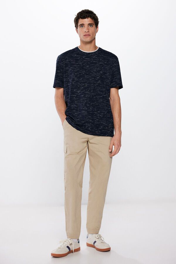 Springfield Playera doble textura marino
