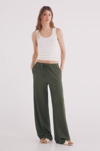 Springfield Pantalón jogger estructura kaki