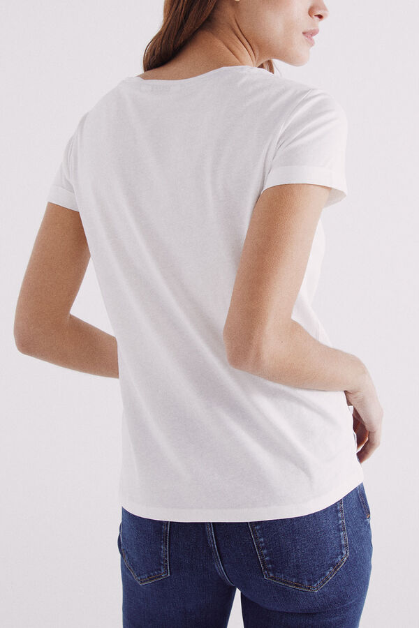 Springfield Playera "Au revoir" natural