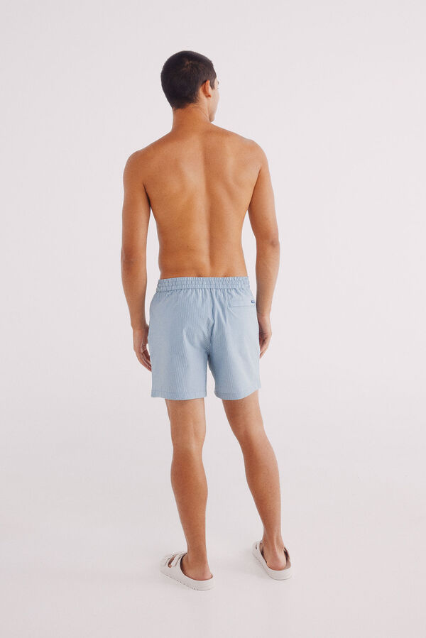 Springfield Bañador seersucker estampado rayas estampado