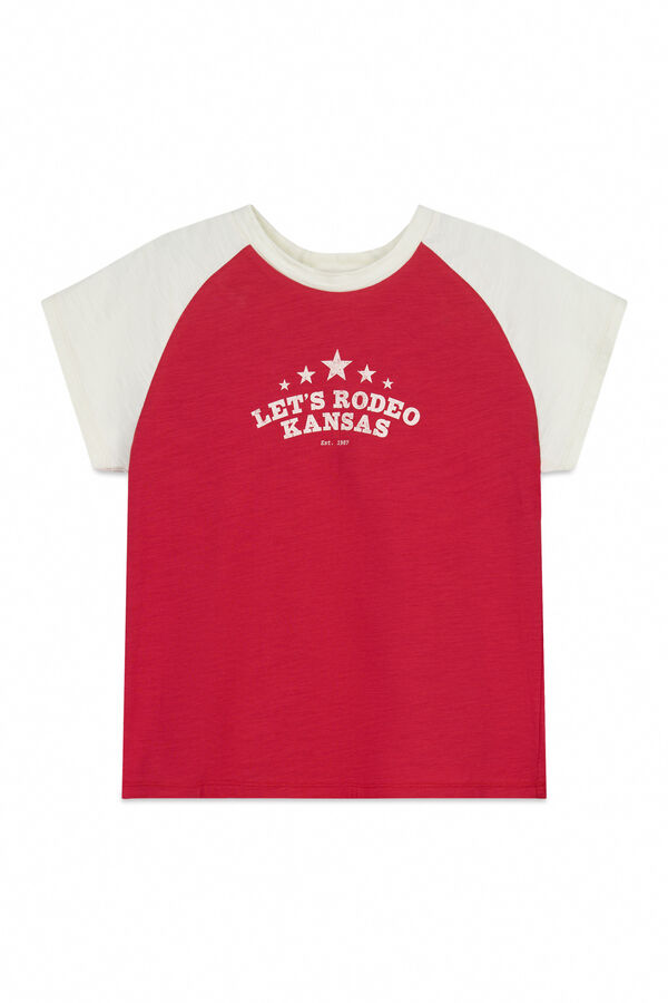 Springfield Playera de algod&oacute;n "rodeo" rojo