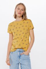Springfield Playera estampado mini amarillo